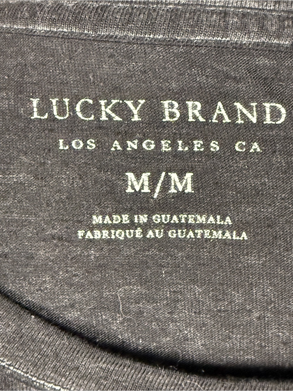 Lucky Brand Black Short-Sleeve Tee with Skull and Rose Graphic - Picture 4 of 4